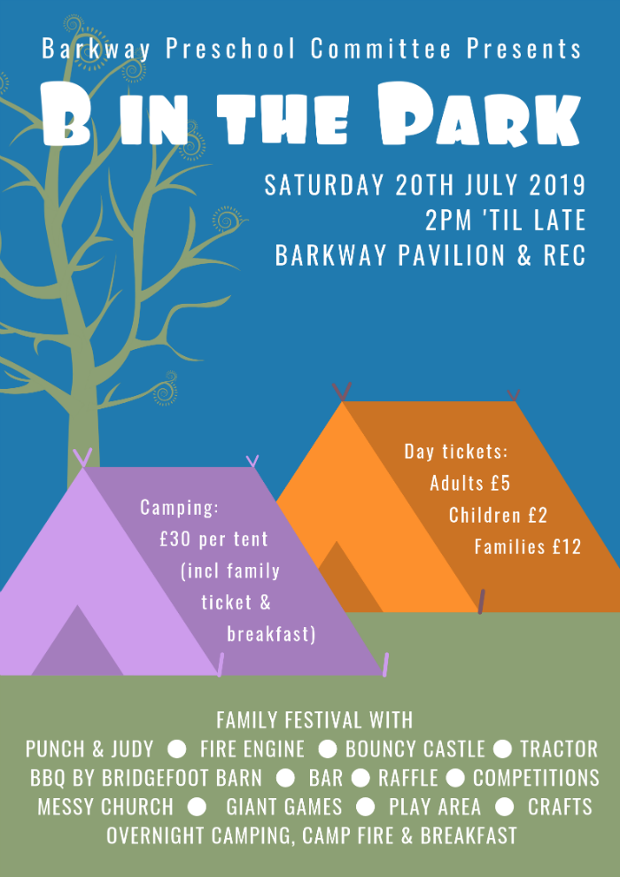 B IN THE PARK 2019 POSTER