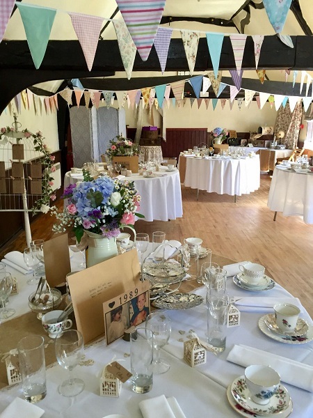 Upstairs wedding 'afternoon tea' one